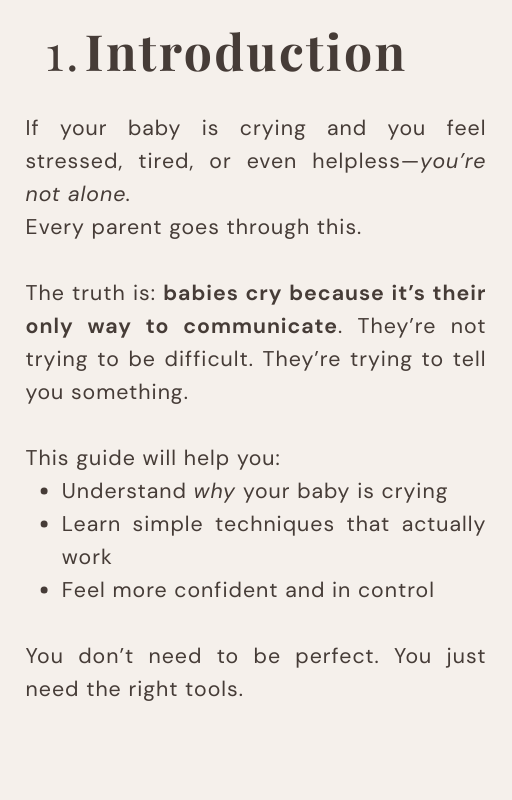 How to Calm a Crying Baby in Minutes (Digital Guide)