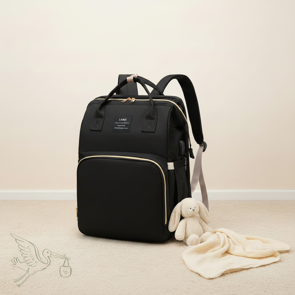Black Mommy Bag Lifestyle