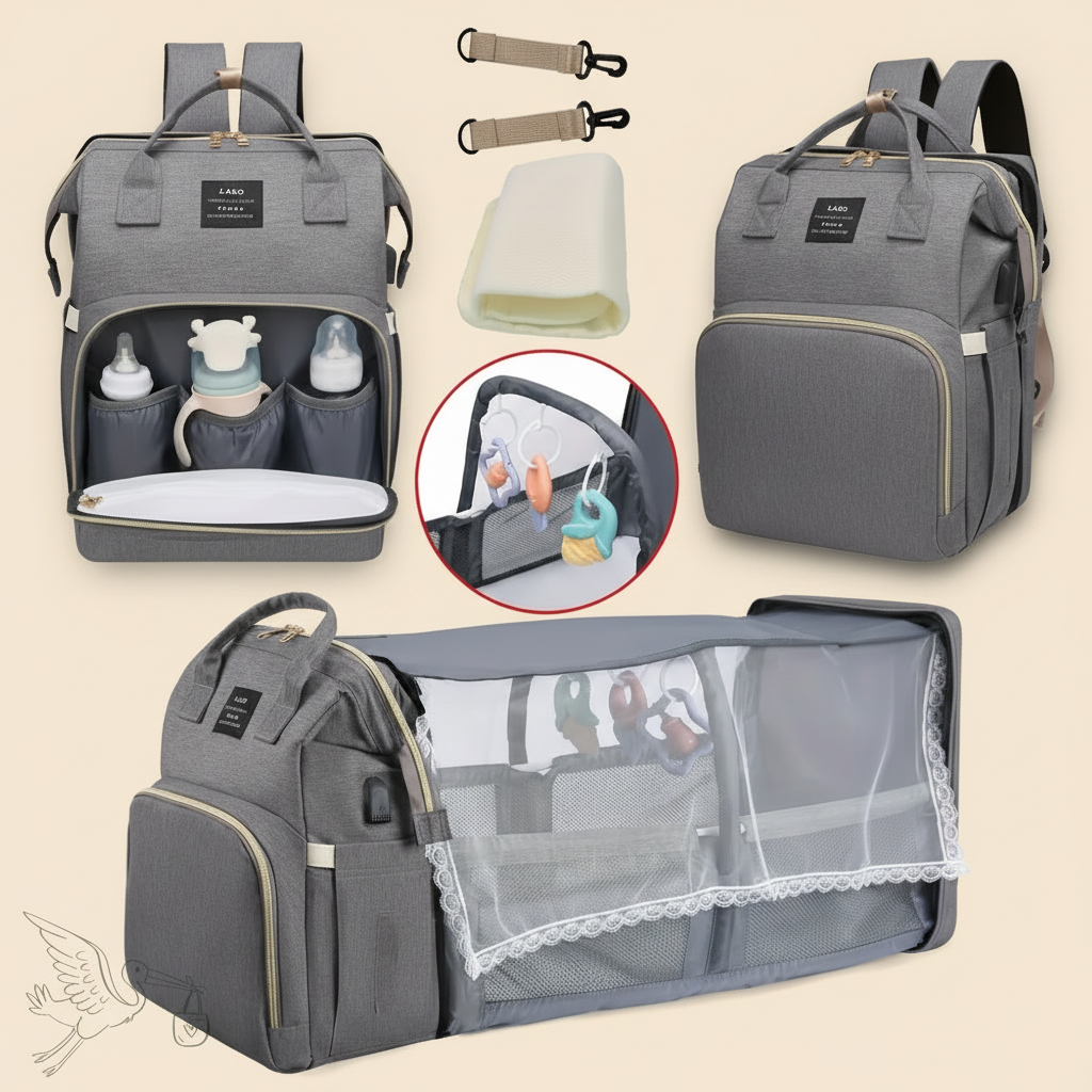 Mavia Fold-Out Diaper Bag