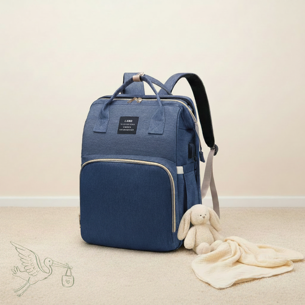 Navy Blue Mommy Bag Lifestyle